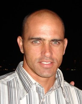 Portrait of Kelly Slater, Cocoa Beach native and 11-time world champion.
