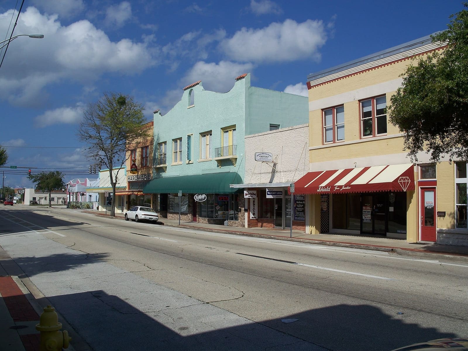 Titusville commercial historic district, the Brevard County seat since 1879.